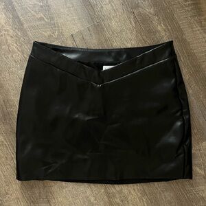 Princess Polly Leather Mini Skirt
